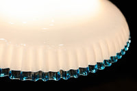 水色の縁取りが可愛らしい細やかなフリルの電笠　DC8896