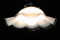 柔らかなフリルに透明の縁取りで上品な電笠　DC8897　