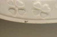 四つ葉のクローバー模様がお洒落なプレスガラスの電笠　DC8898