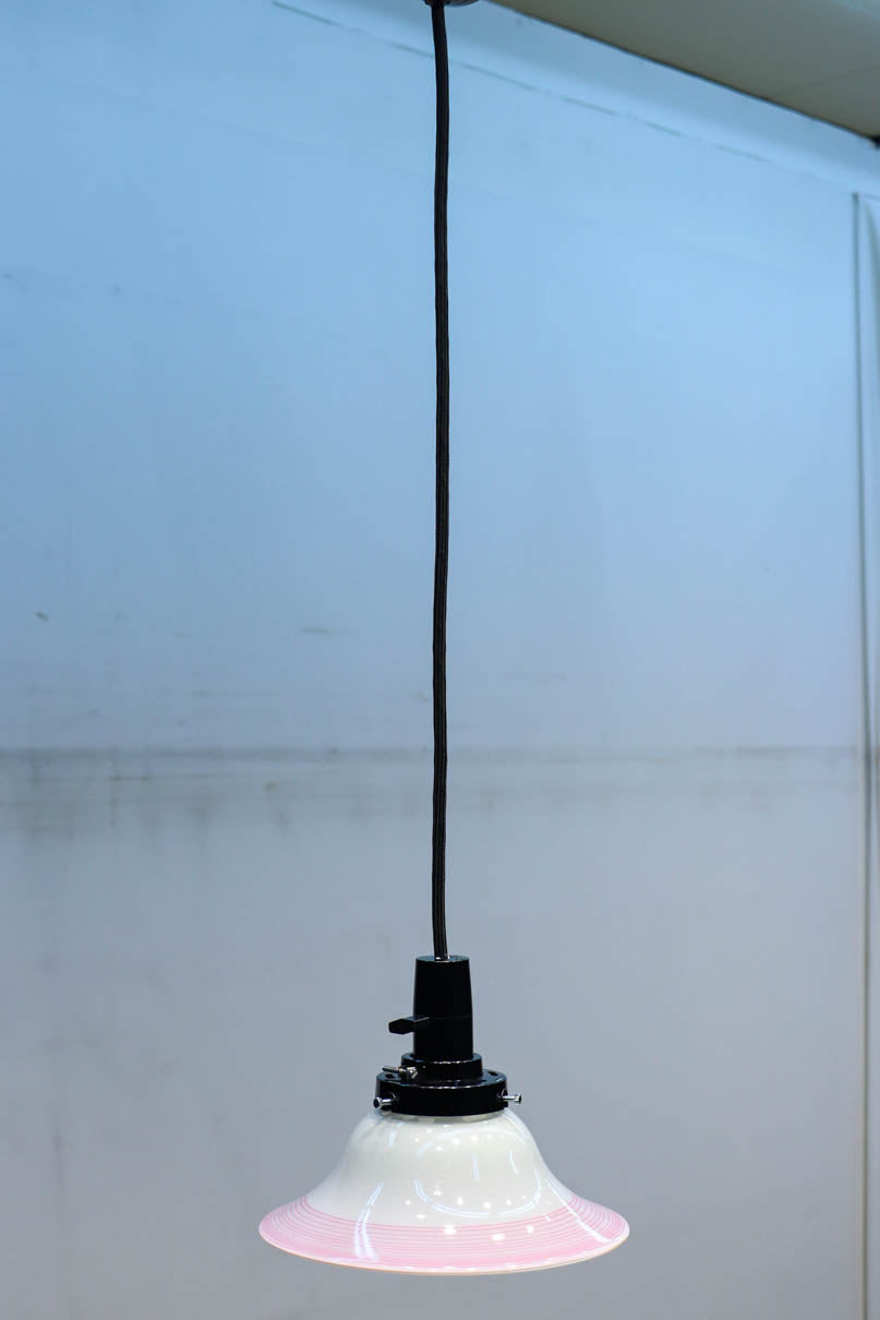 ピンクの縁取りで華やかな面持ちの電笠　DC8902