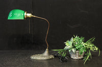 グリーン笠で和モダンな雰囲気ある電気スタンド　DC8906