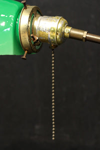 グリーン笠で和モダンな雰囲気ある電気スタンド　DC8906