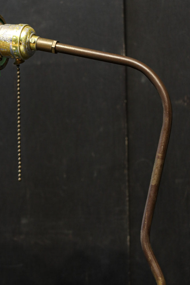 グリーン笠で和モダンな雰囲気ある電気スタンド　DC8906