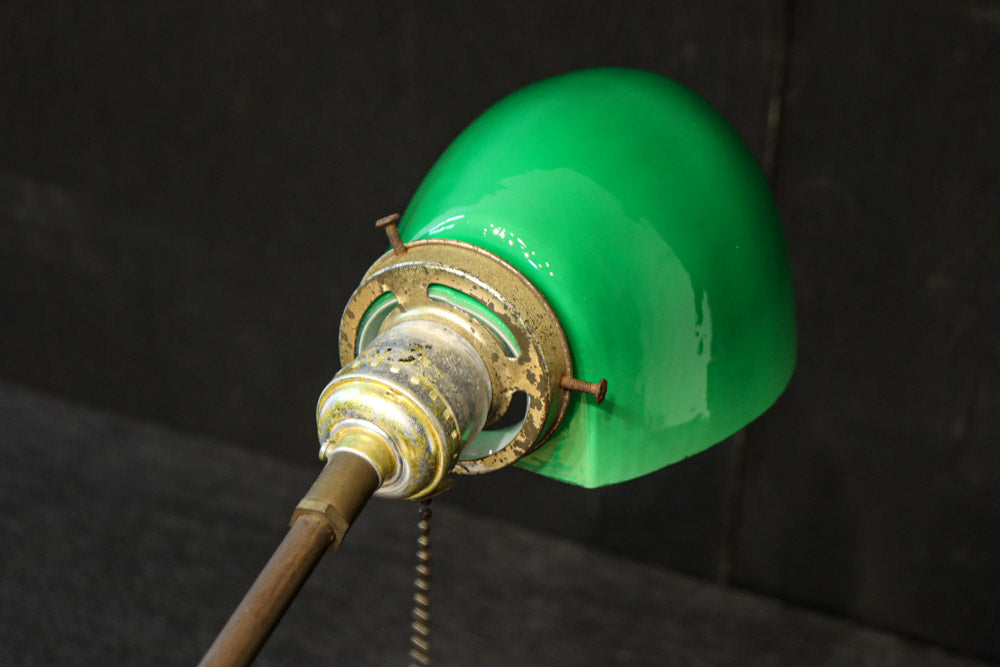 グリーン笠で和モダンな雰囲気ある電気スタンド　DC8906