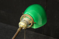 グリーン笠で和モダンな雰囲気ある電気スタンド　DC8906