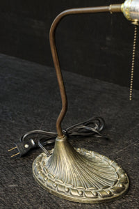 グリーン笠で和モダンな雰囲気ある電気スタンド　DC8906