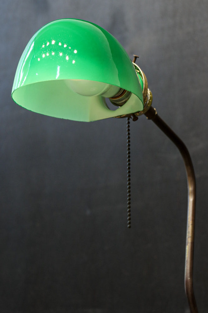 グリーン笠で和モダンな雰囲気ある電気スタンド　DC8906