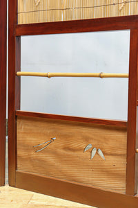 繊細な簾の造りをした風情のある大型サイズ衝立　DC8908