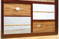 繊細な簾の造りをした風情のある大型サイズ衝立　DC8908