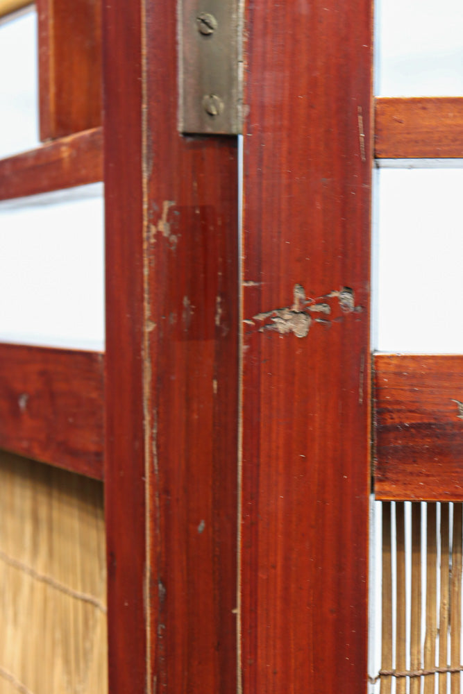 繊細な簾の造りをした風情のある大型サイズ衝立　DC8908