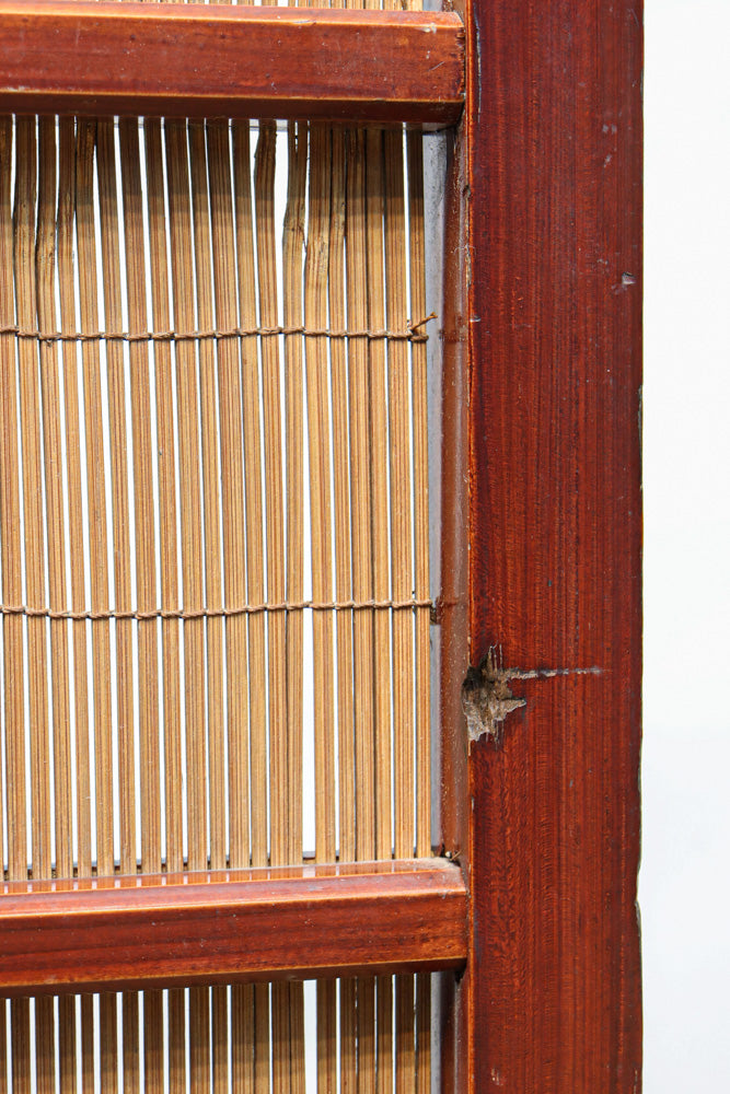 繊細な簾の造りをした風情のある大型サイズ衝立　DC8908