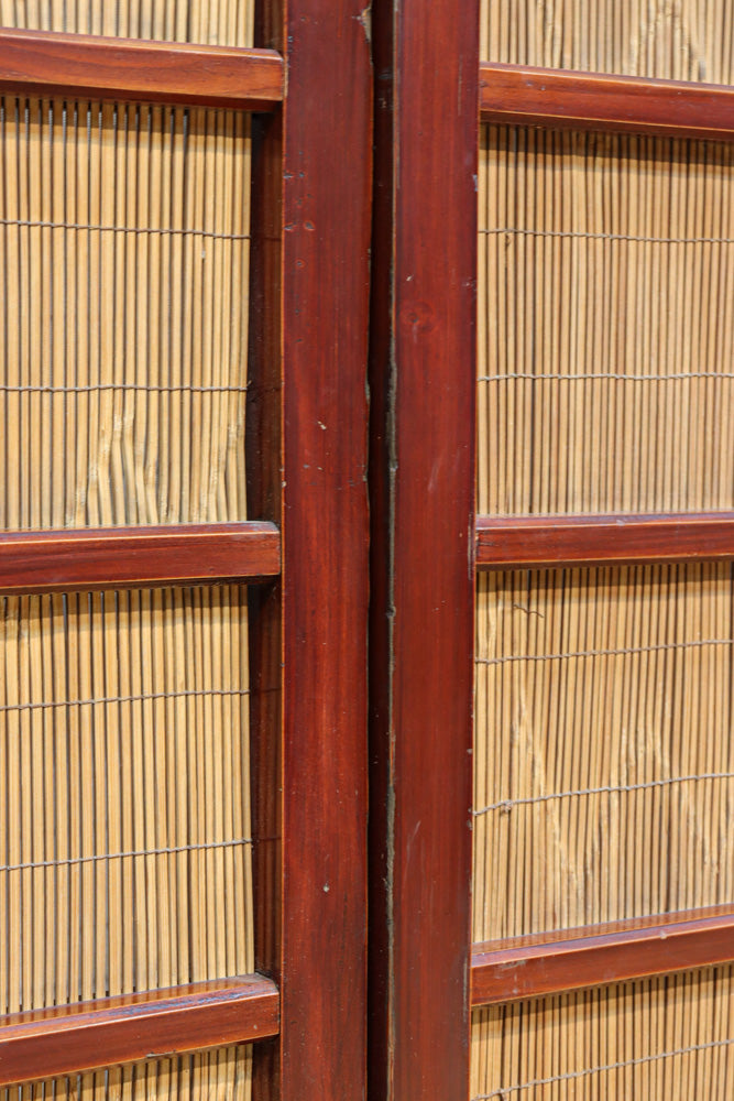 繊細な簾の造りをした風情のある大型サイズ衝立　DC8908