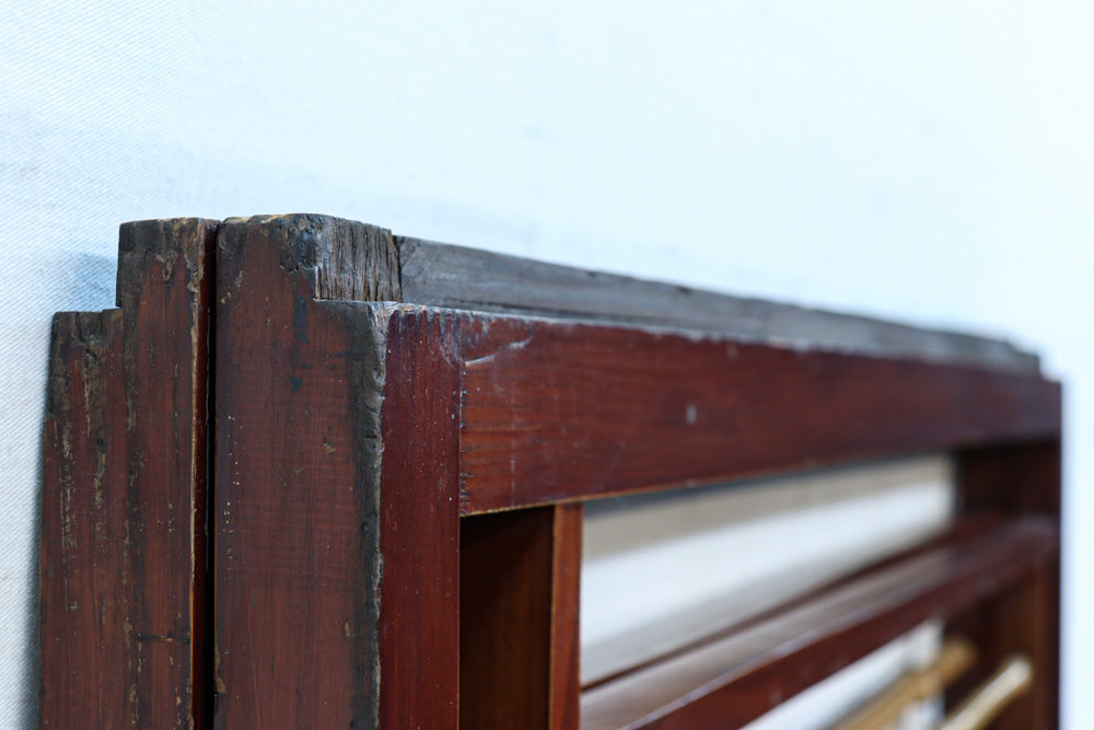 繊細な簾の造りをした風情のある大型サイズ衝立　DC8908