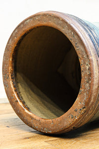 ガーデニングなどの花器にされても素敵な陶器製立ち火鉢　DC8910