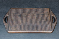 軽井沢彫の桜彫刻が華を添える角盆　DC8920