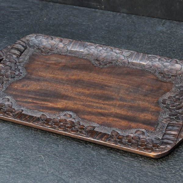 軽井沢彫の桜彫刻が華を添える角盆 DC8920 – 古福庵 [ KOFUKUAN