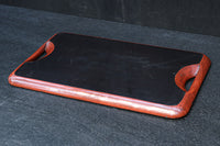 花模様を散りばめた風合い溢れる鎌倉彫の長手盆　DC8921