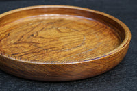 艶やかな質感と雄大な杢目が映える丸盆　DC8922ab　在庫(a:1 b:1)枚