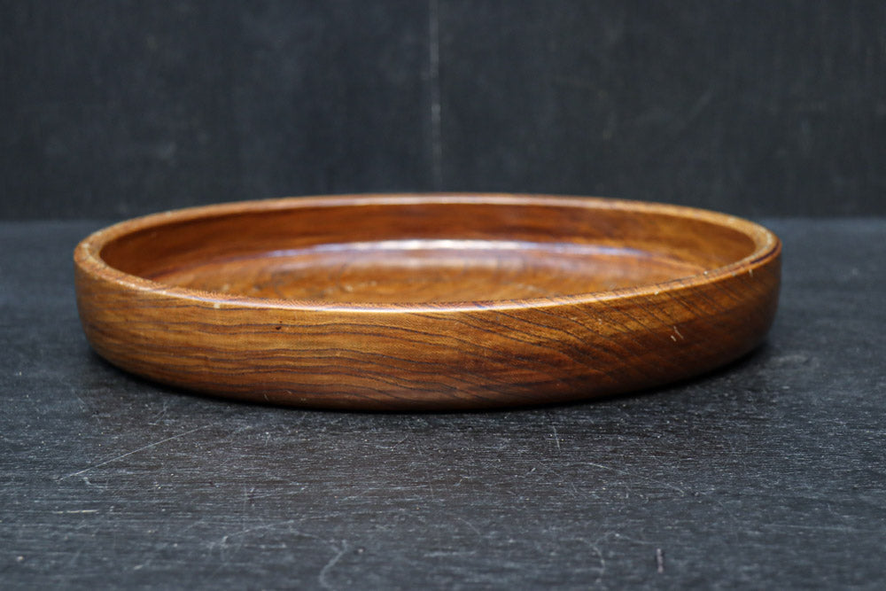 艶やかな質感と雄大な杢目が映える丸盆　DC8922ab　在庫(a:1 b:1)枚