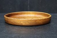 艶やかな質感と雄大な杢目が映える丸盆　DC8922ab　在庫(a:1 b:1)枚