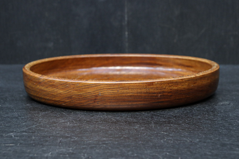 艶やかな質感と雄大な杢目が映える丸盆　DC8922ab　在庫(a:1 b:1)枚