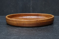 艶やかな質感と雄大な杢目が映える丸盆　DC8922ab　在庫(a:1 b:1)枚