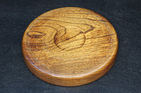 艶やかな質感と雄大な杢目が映える丸盆　DC8922ab　在庫(a:1 b:1)枚