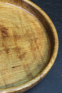 艶やかな質感と雄大な杢目が映える丸盆　DC8922ab　在庫(a:1 b:1)枚