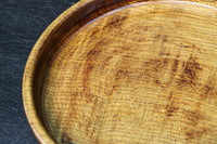 艶やかな質感と雄大な杢目が映える丸盆　DC8922ab　在庫(a:1 b:1)枚