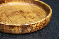 艶やかな質感と雄大な杢目が映える丸盆　DC8922ab　在庫(a:1 b:1)枚