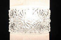 昭和レトロ!! 煌びやかなプレスガラス装飾が映える円柱型のブラケット　DC8937