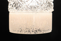 昭和レトロ!! 煌びやかなプレスガラス装飾が映える円柱型のブラケット　DC8937