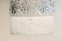 昭和レトロ!! 煌びやかなプレスガラス装飾が映える円柱型のブラケット　DC8937