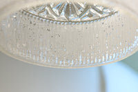 昭和レトロ!! 煌びやかなプレスガラス装飾が映える円柱型のブラケット　DC8937