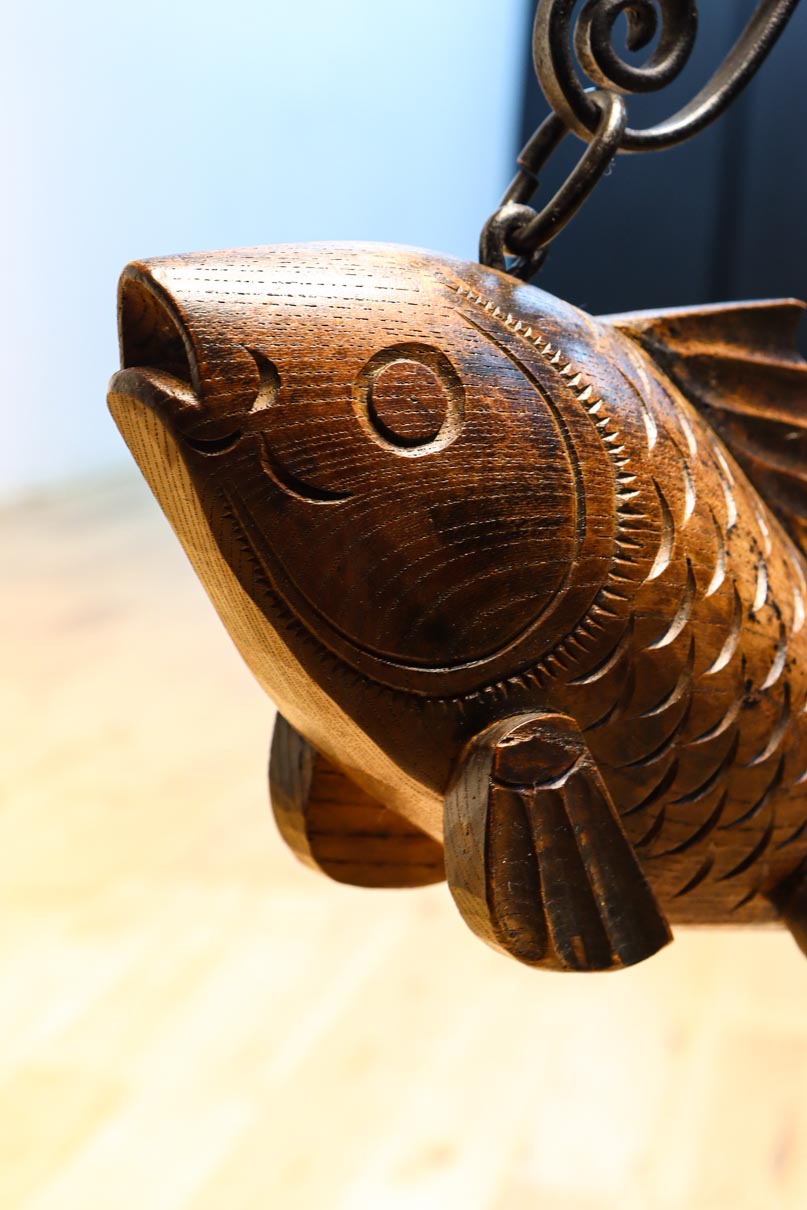 鯛を添えた縁起の良い装飾で飾る自在鉤 DC8945 – 古福庵 [ KOFUKUAN