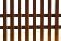 角太格子造りで貫録ある二つ折り帳場格子　DC8946