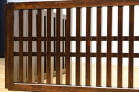 角太格子造りで貫録ある二つ折り帳場格子　DC8946