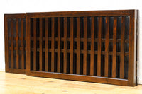 角太格子造りで貫録ある二つ折り帳場格子　DC8946