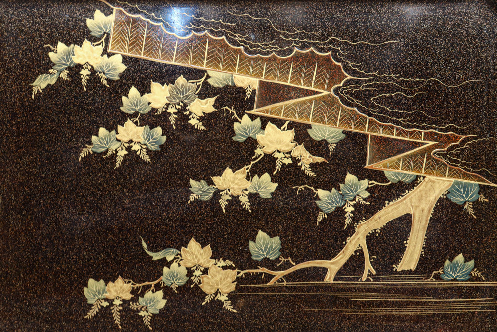 華やかな蒔絵で艶やかな光沢に包まれたお膳 DC8949 – 古福庵