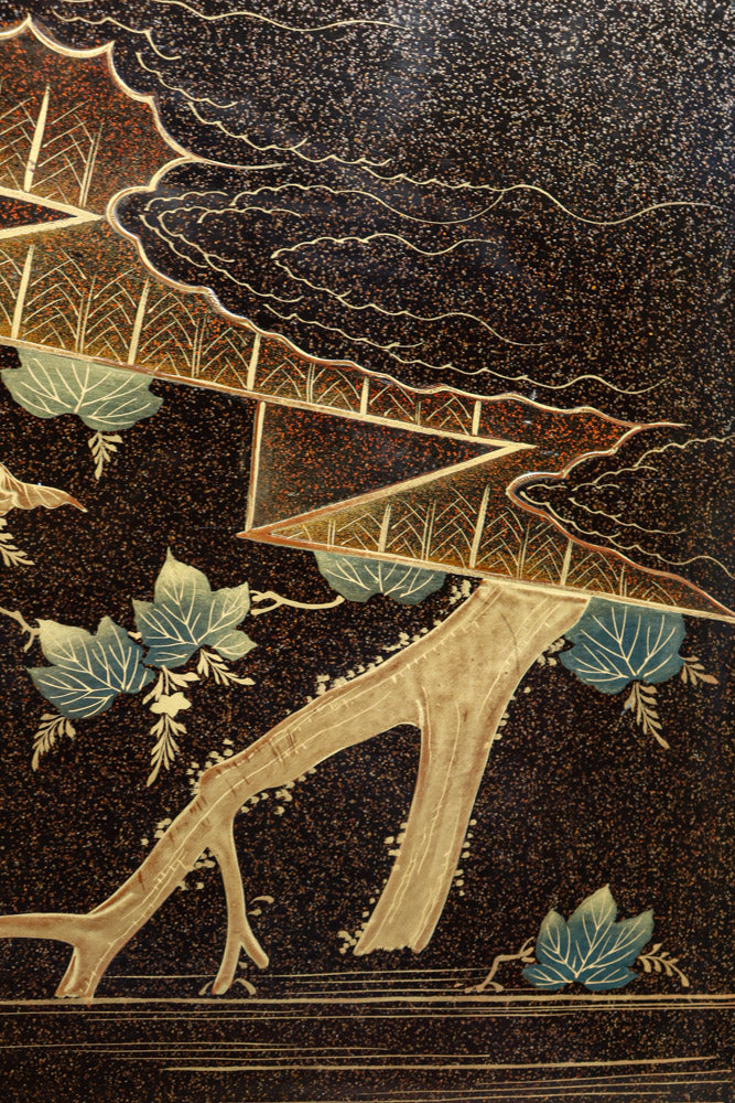 華やかな蒔絵で艶やかな光沢に包まれたお膳 DC8949 – 古福庵