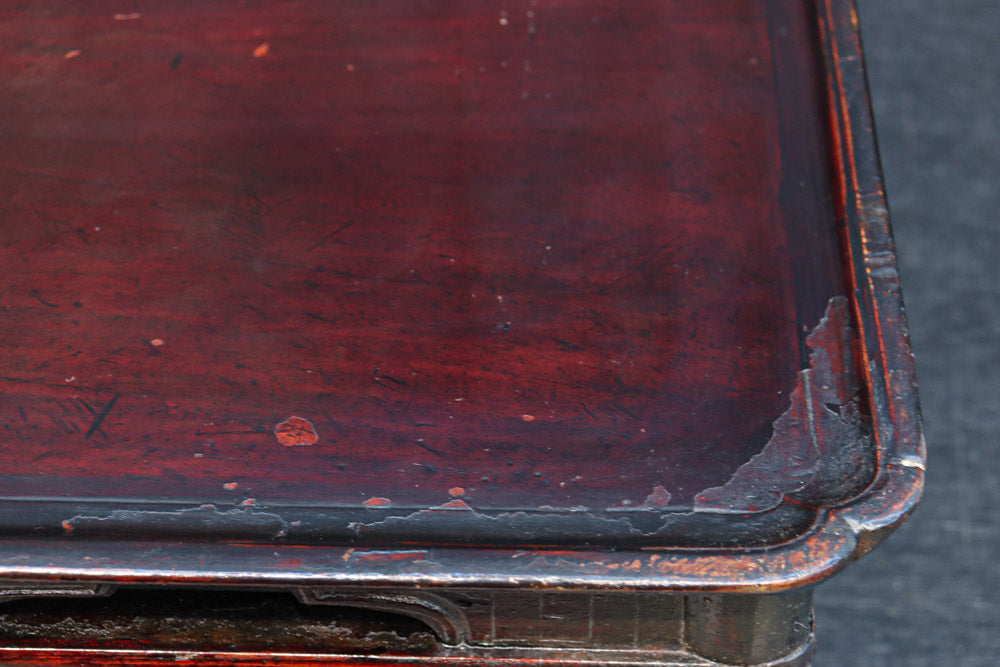 穏やかな色彩に杢目が浮かぶレトロ感溢れる李朝膳　DC8951