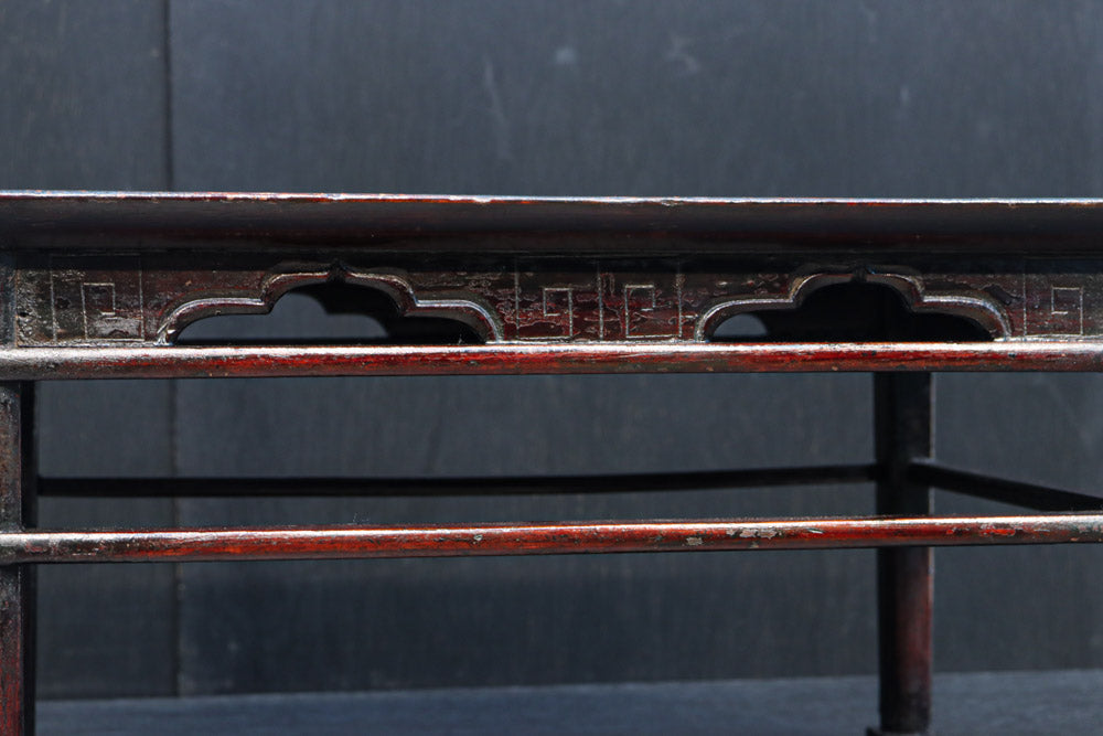 穏やかな色彩に杢目が浮かぶレトロ感溢れる李朝膳　DC8951