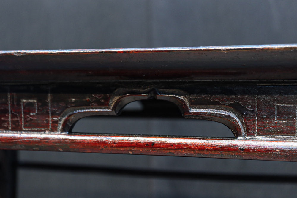 穏やかな色彩に杢目が浮かぶレトロ感溢れる李朝膳　DC8951