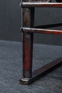 穏やかな色彩に杢目が浮かぶレトロ感溢れる李朝膳　DC8951