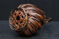 丸みをつけた竹編みが魅力の花カゴ　DC8955