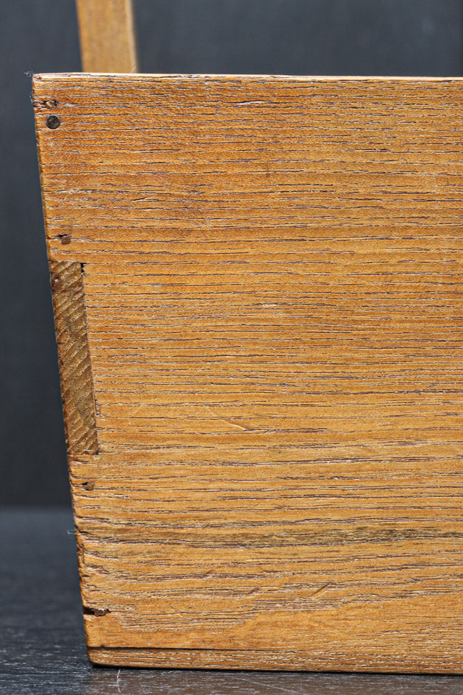 木地色の穏やかな杢目が魅力の持ち手付き炭入れ　DC8958ab　在庫(a:1 b:1)個