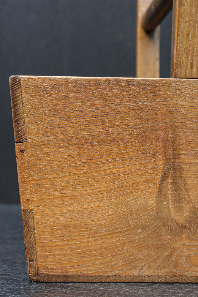 木地色の穏やかな杢目が魅力の持ち手付き炭入れ　DC8958ab　在庫(a:1 b:1)個