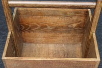 木地色の穏やかな杢目が魅力の持ち手付き炭入れ　DC8958ab　在庫(a:1 b:1)個