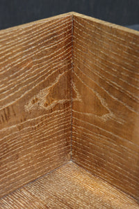 木地色の穏やかな杢目が魅力の持ち手付き炭入れ　DC8958ab　在庫(a:1 b:1)個