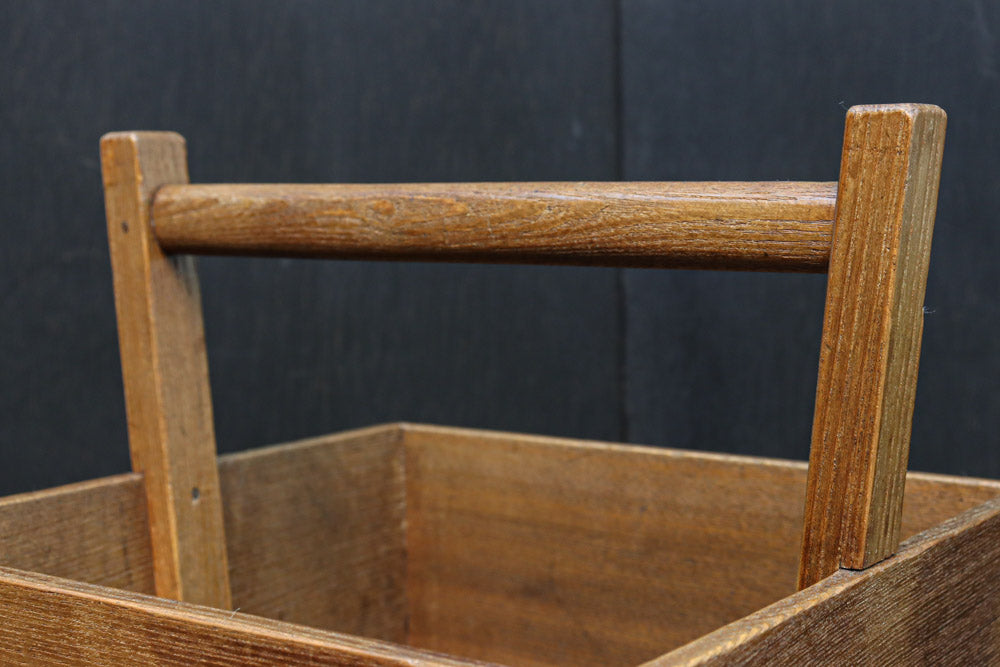 木地色の穏やかな杢目が魅力の持ち手付き炭入れ　DC8958ab　在庫(a:1 b:1)個